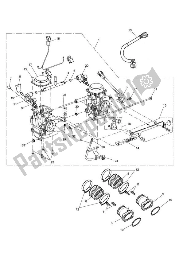 Todas las partes para Throttle Bodies de Triumph Scrambler EFI 865 2007 - 2014