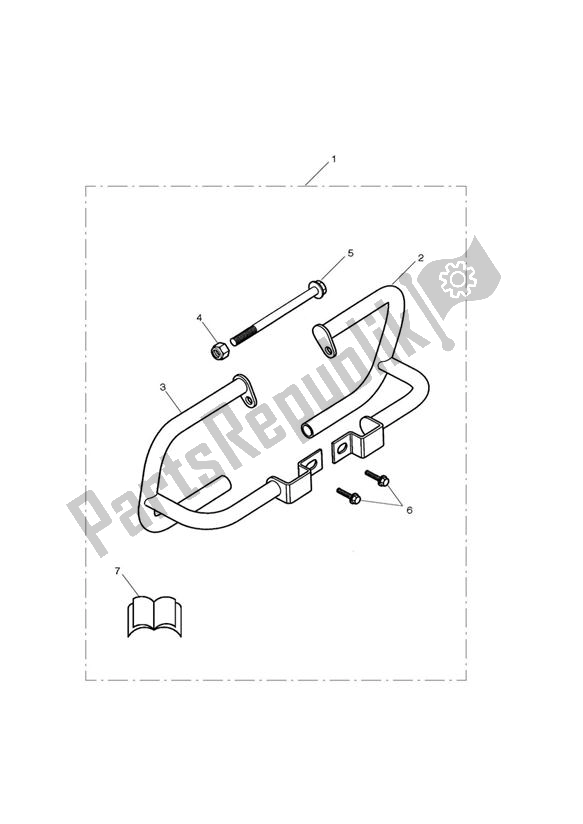 Tutte le parti per il Dresser Bar Kit, Chrome del Triumph Scrambler EFI 865 2007 - 2011