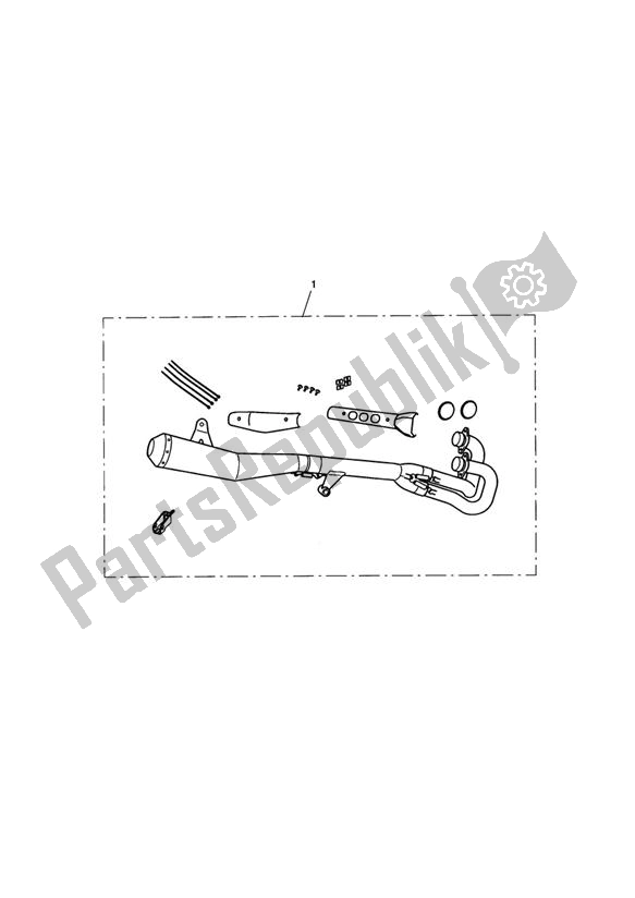 All parts for the Exhaust Sys Assy, Arrow 2:1 of the Triumph Scrambler EFI 865 2007 - 2011