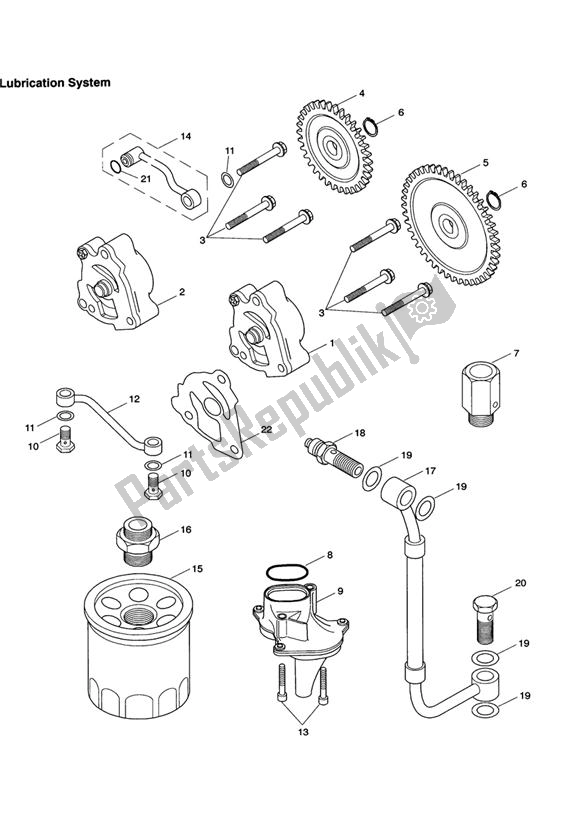 Tutte le parti per il Lubrication System del Triumph Scrambler EFI 865 2007 - 2011