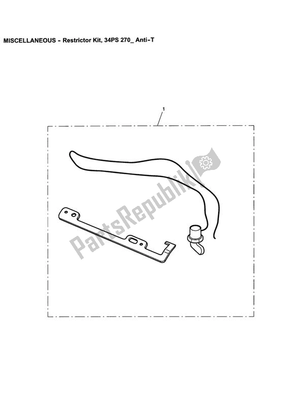 Todas las partes para Restrictor Kit, 34ps 270* Anti-t de Triumph Scrambler EFI 865 2007 - 2011