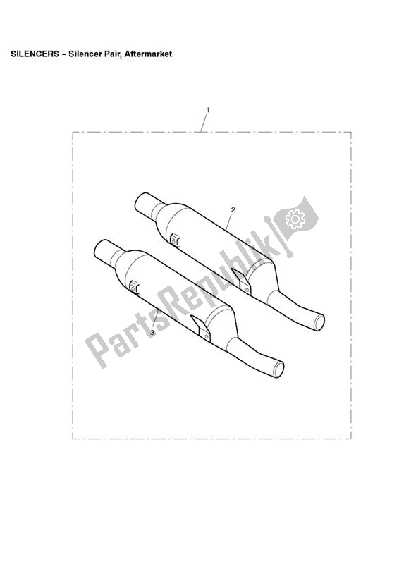 All parts for the Silencer Pair, Aftermarket of the Triumph Scrambler EFI 865 2007 - 2011