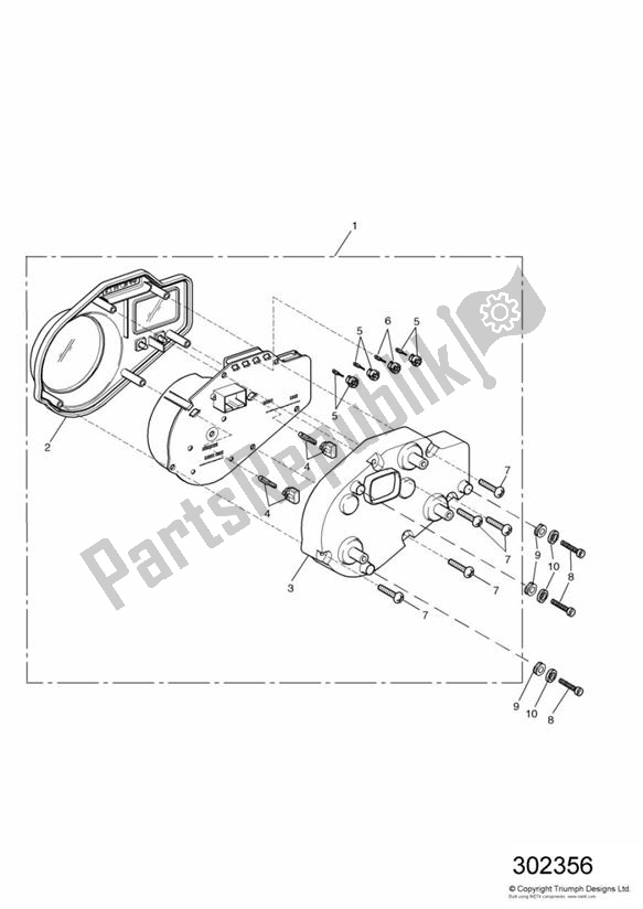 All parts for the Instruments of the Triumph Speed Four 600 2002 - 2005