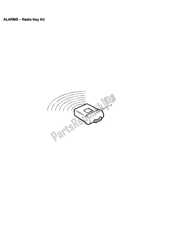 Tutte le parti per il Radio Key Kit del Triumph Speed Four 600 2002 - 2005