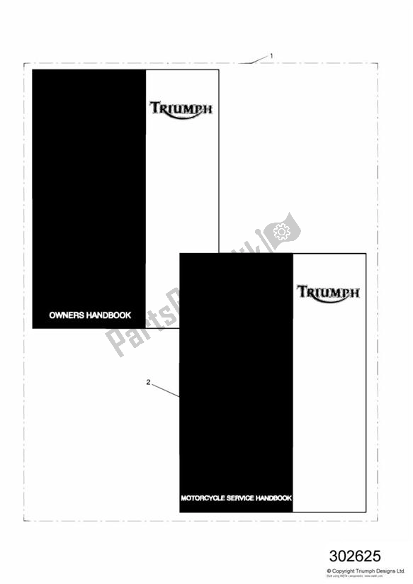 All parts for the Owners Handbook of the Triumph Speed Triple VIN: 141872-210444 955 2002 - 2004