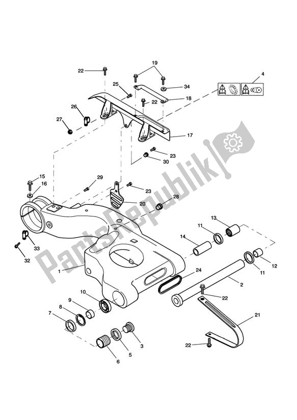 Wszystkie części do Wahliwe Rami? Triumph Speed Triple VIN: 141872-210444 955 2002 - 2004