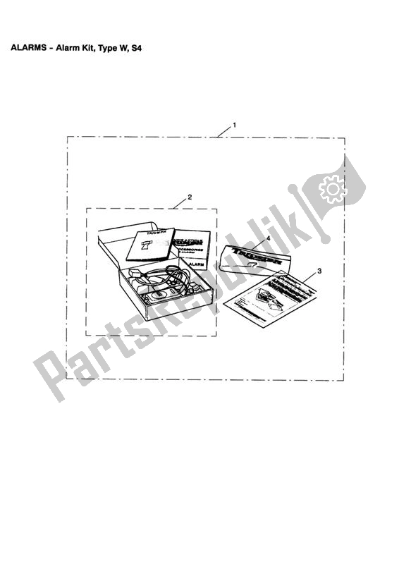 Wszystkie części do Alarm Kit, Type W, S4 Triumph Speed Triple VIN: 210445-461331 1050 2005 - 2010