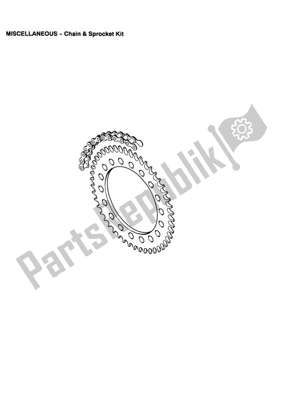 Tutte le parti per il Chain & Sprocket Kit del Triumph Speed Triple VIN: 210445-461331 1050 2005 - 2010