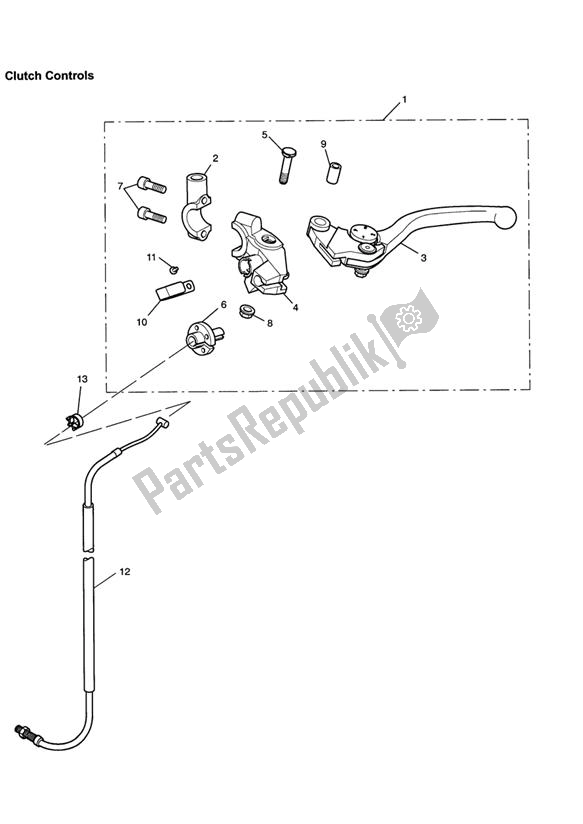 All parts for the Clutch Controls of the Triumph Speed Triple VIN: 210445-461331 1050 2005 - 2010