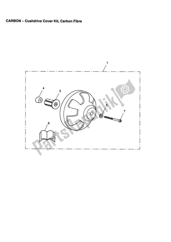 Todas las partes para Cushdrive Cover Kit, Carbon Fibre de Triumph Speed Triple VIN: 210445-461331 1050 2005 - 2010