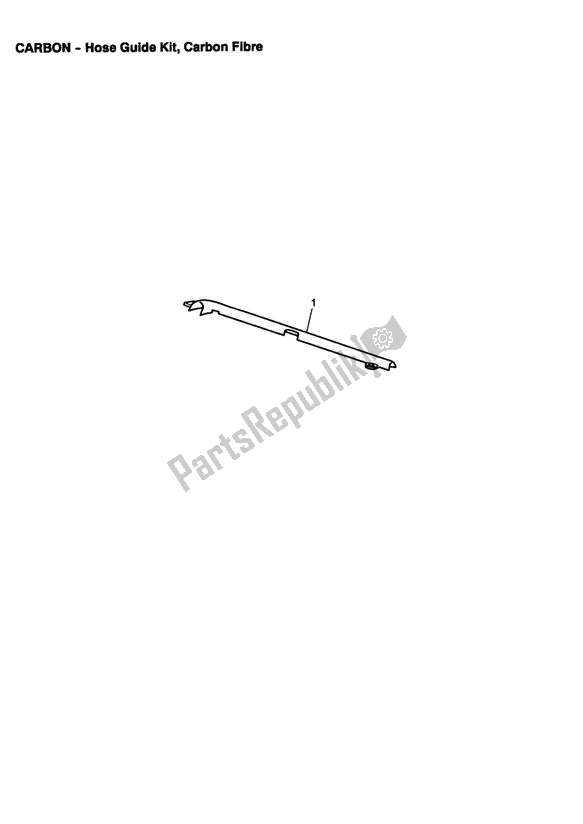 Tutte le parti per il Hose Guide Kit, Carbon Fibre del Triumph Speed Triple VIN: 210445-461331 1050 2005 - 2010