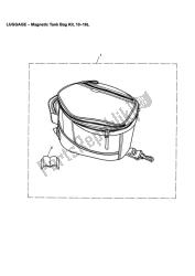 Magnetic Tank Bag Kit, 10-16l