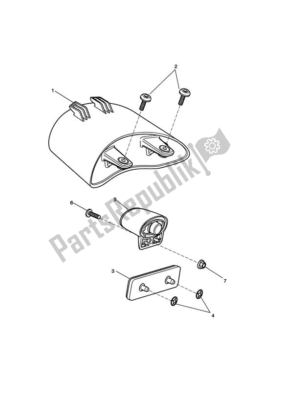 All parts for the Rear Light - 333179 > of the Triumph Speed Triple VIN: 210445-461331 1050 2005 - 2010