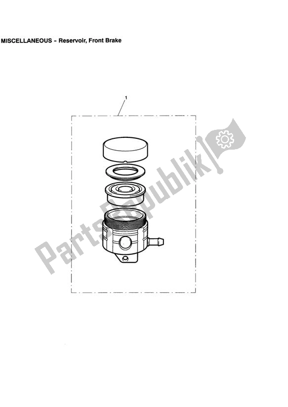 Tutte le parti per il Reservoir, Front Brake del Triumph Speed Triple VIN: 210445-461331 1050 2005 - 2010