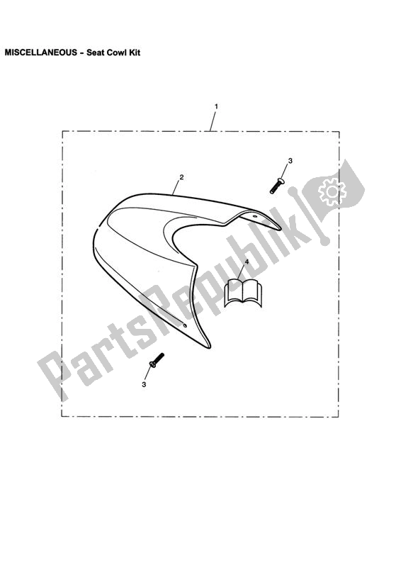 Todas las partes para Seat Cowl Kit de Triumph Speed Triple VIN: 210445-461331 1050 2005 - 2010