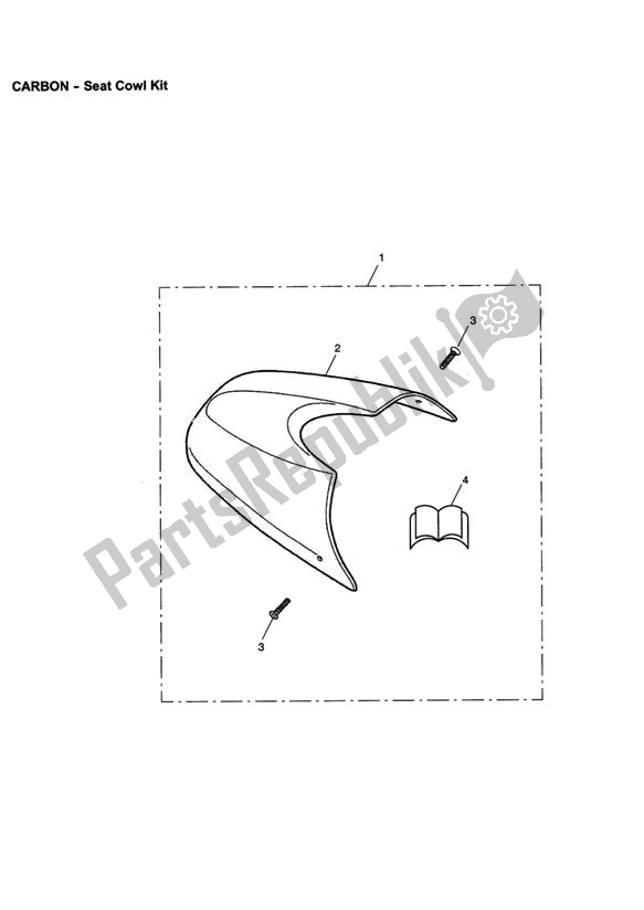 All parts for the Seat Cowl Kit of the Triumph Speed Triple VIN: 210445-461331 1050 2005 - 2010