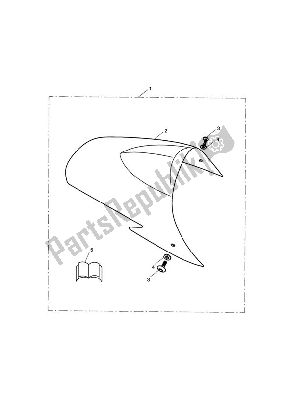 Todas las partes para Seat Cowl Kit de Triumph Speed Triple VIN: 210445-461331 1050 2005 - 2010