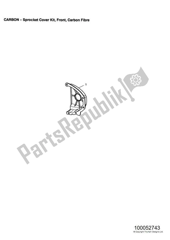 Wszystkie części do Sprocket Cover Kit, Carbon Fibre Triumph Speed Triple VIN: 210445-461331 1050 2005 - 2010
