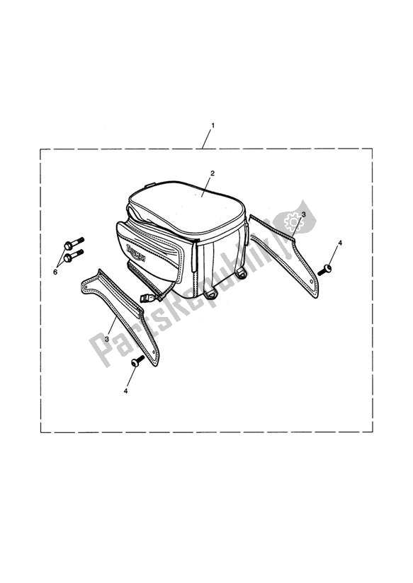 Wszystkie części do Tail Pack Kit, 10l Triumph Speed Triple VIN: 210445-461331 1050 2005 - 2010