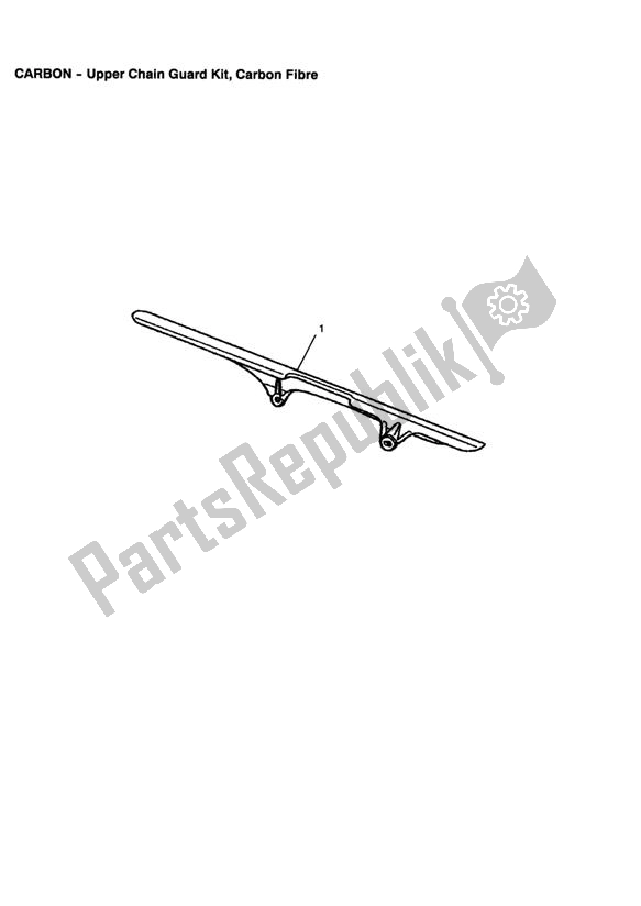 Tutte le parti per il Upper Chain Guard Kit, Carbon Fibre del Triumph Speed Triple VIN: 210445-461331 1050 2005 - 2010