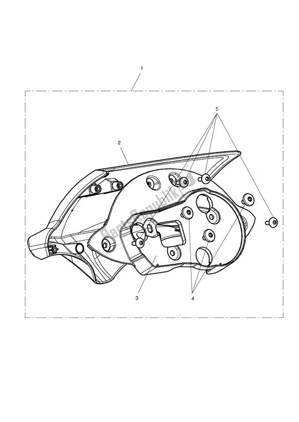 Todas las partes para Flyscreen Kit de Triumph Speed Triple VIN: 461332-735437 1050 2011 - 2016