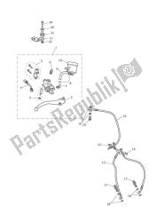 główny cylinder hamulca przedniego i przewody