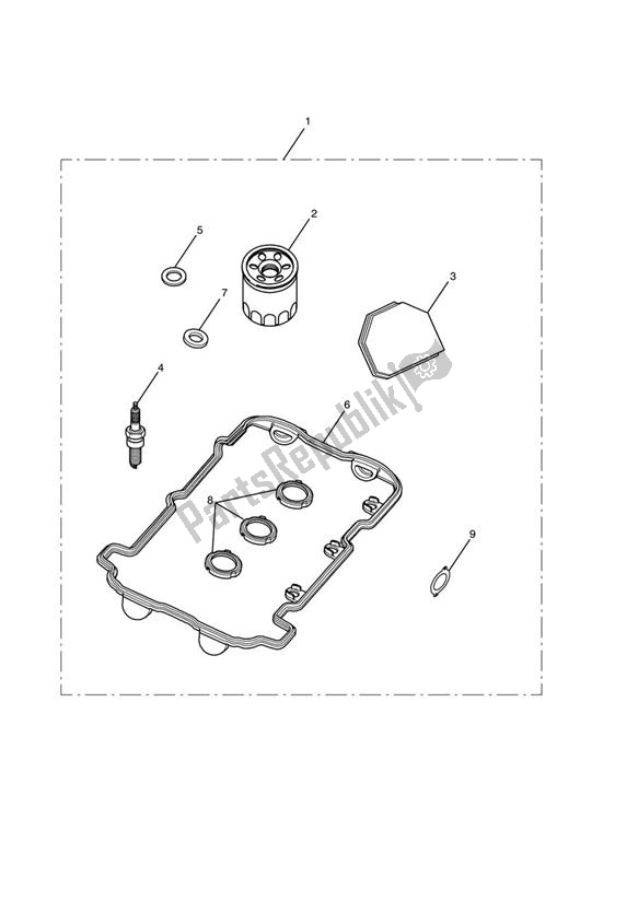 Tutte le parti per il Service Kit del Triumph Speed Triple VIN: 461332-735437 1050 2011 - 2016