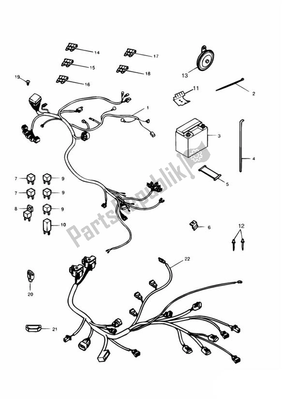 All parts for the Electrical Equipment of the Triumph Speed Triple 885 / 955 EFI VIN: > 141871 1997 - 2001