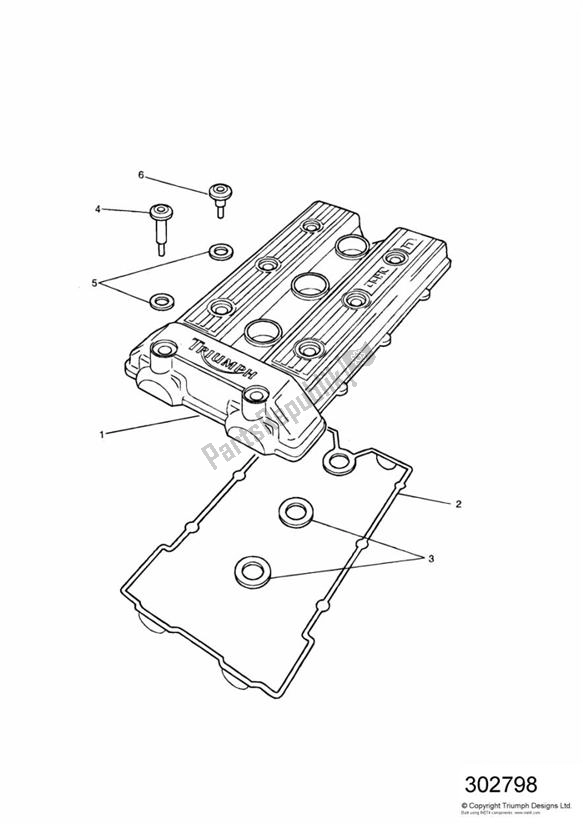 Todas las partes para Tapa De La Leva de Triumph Speed Triple Carburettor 885 1992 - 1995