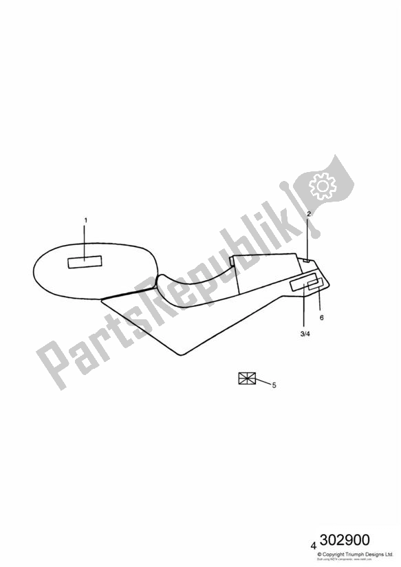 All parts for the Decals Diablo Black of the Triumph Speed Triple Carburettor 885 1992 - 1995