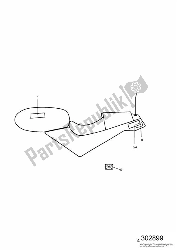 All parts for the Decals Fireball Orange of the Triumph Speed Triple Carburettor 885 1992 - 1995