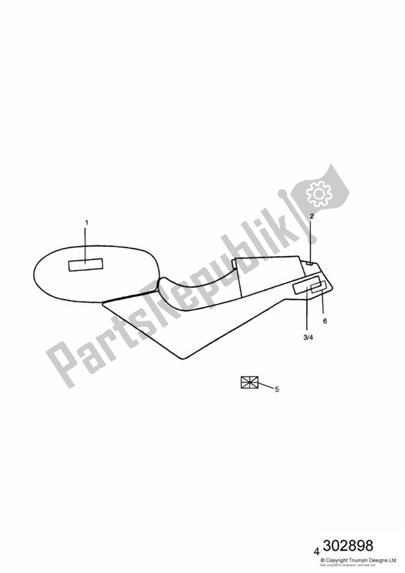 All parts for the Decals Racing Yellow of the Triumph Speed Triple Carburettor 885 1992 - 1995