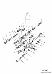 tringlerie de suspension arrière