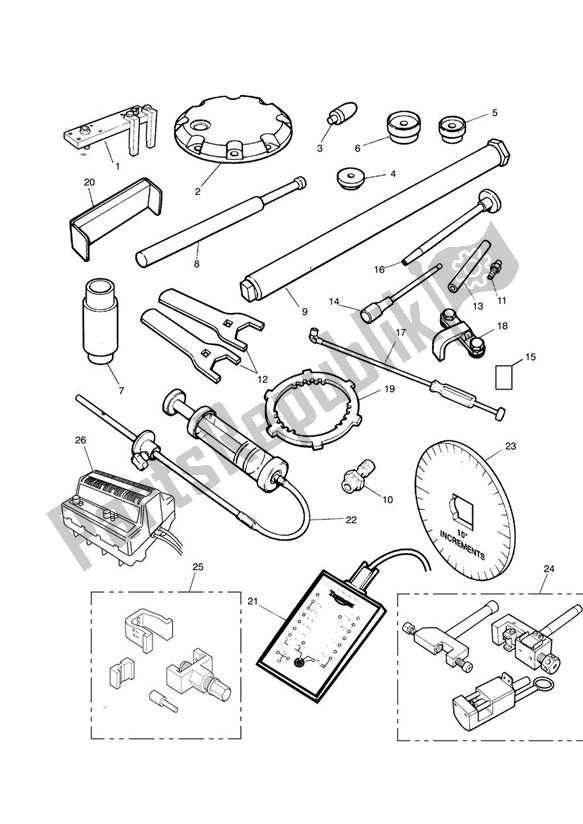 All parts for the Service Tools of the Triumph Speed Triple Carburettor 885 1992 - 1995