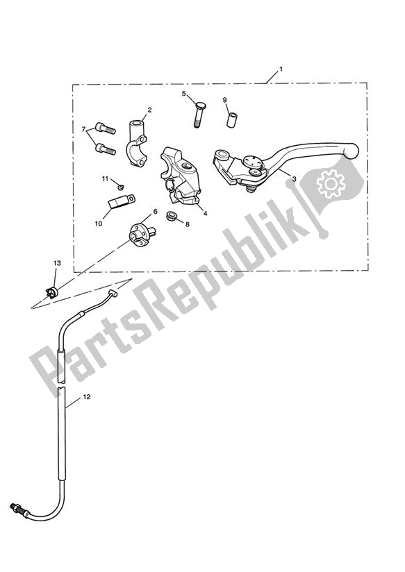 Tutte le parti per il Comandi Della Frizione del Triumph Speed Triple R VIN: > 735336 1050 2012 - 2016