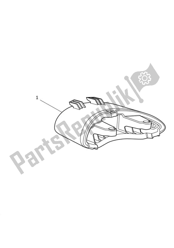 All parts for the Led Rear Light - Clear of the Triumph Speed Triple R VIN: > 735336 1050 2012 - 2016