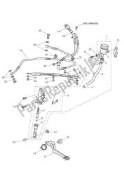 maître-cylindre de frein arrière, réservoir et pédale