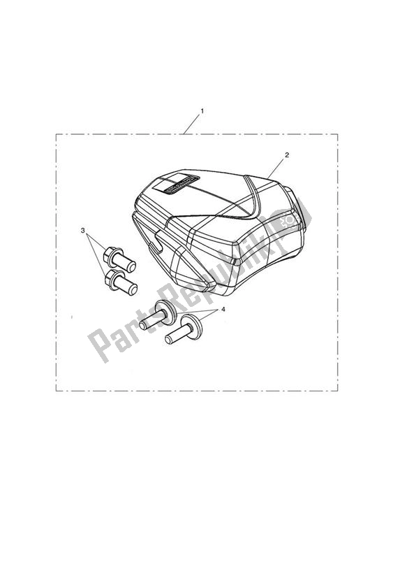 All parts for the Tail Pack Kit, 10-16l of the Triumph Speed Triple R VIN: > 735336 1050 2012 - 2016
