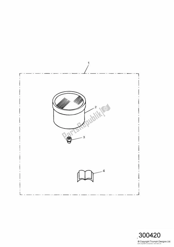 Tutte le parti per il Analogue Clock Kit del Triumph Speedmaster Carburettor 790 2003 - 2007