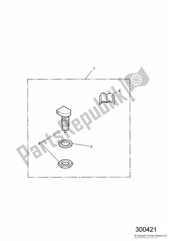 Tutte le parti per il Auxiliary Power Socket Kit, Type D del Triumph Speedmaster Carburettor 790 2003 - 2007