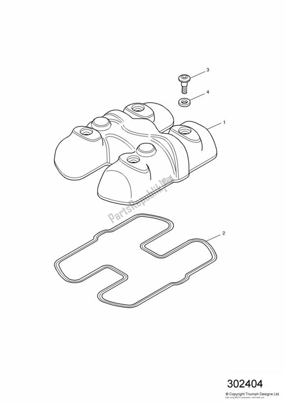Todas las partes para Tapa De La Leva de Triumph Speedmaster Carburettor 790 2003 - 2007