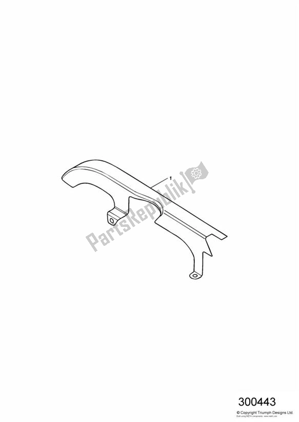 Alle onderdelen voor de Chainguard, Chrome van de Triumph Speedmaster Carburettor 790 2003 - 2007