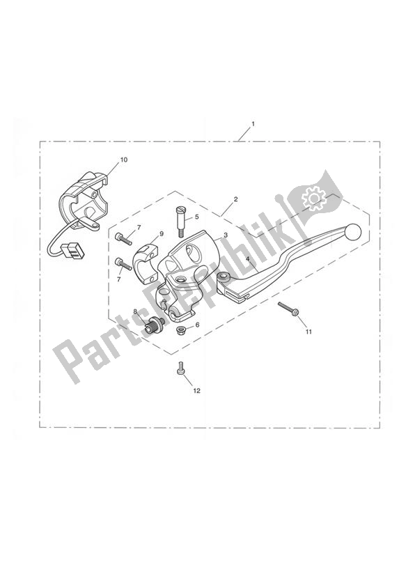 Tutte le parti per il Clutch Controls & Switches 210262 > del Triumph Speedmaster Carburettor 790 2003 - 2007