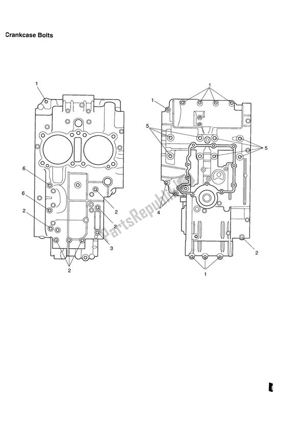Alle onderdelen voor de Crankcase Fixings van de Triumph Speedmaster Carburettor 790 2003 - 2007