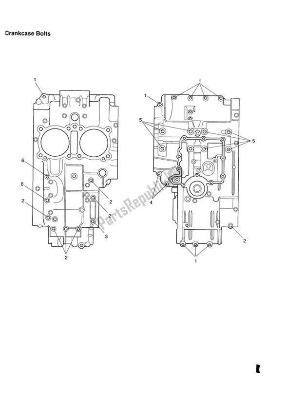 Todas as partes de Fixações Do Cárter do Triumph Speedmaster Carburettor 790 2003 - 2007