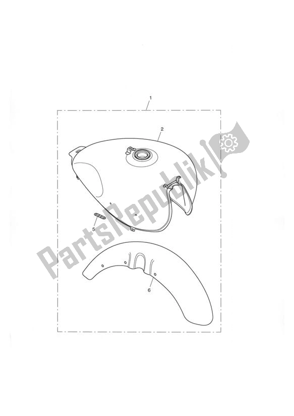 All parts for the Custom Paint Kit, Colour of the Triumph Speedmaster Carburettor 790 2003 - 2007