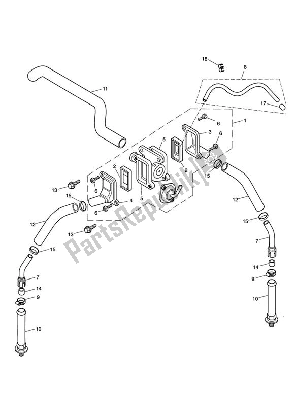 Tutte le parti per il Controllo Delle Emissioni del Triumph Speedmaster Carburettor 790 2003 - 2007