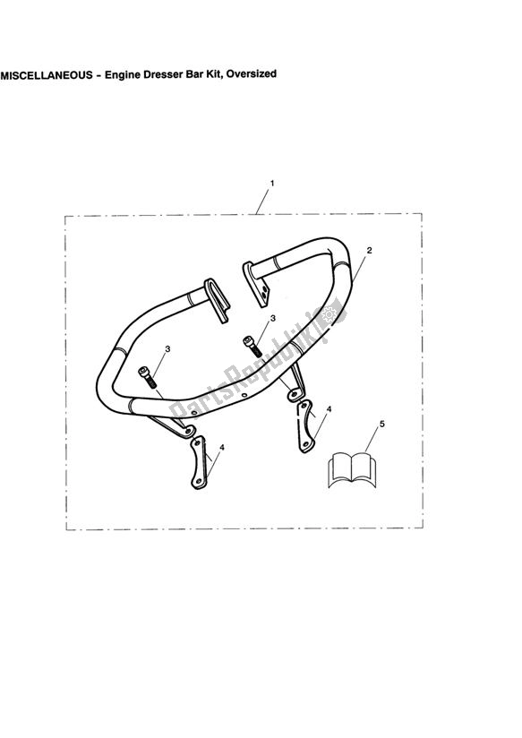 Alle onderdelen voor de Engine Dresser Bar Kit, Oversized van de Triumph Speedmaster Carburettor 790 2003 - 2007