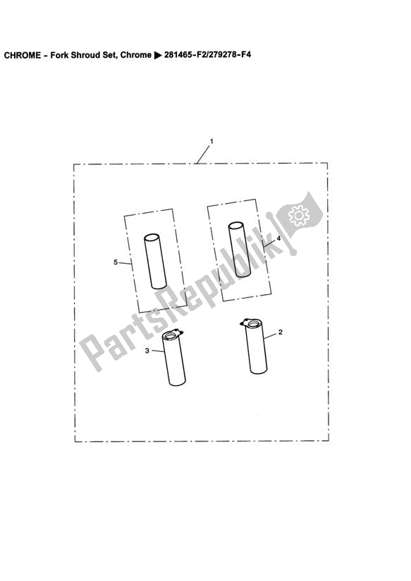 Todas las partes para Fork Shroud Set, Chrome > 281465-f2/279278-f4 de Triumph Speedmaster Carburettor 790 2003 - 2007