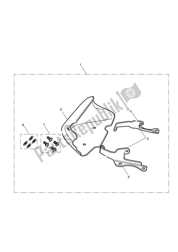 All parts for the Front Spoiler Kit of the Triumph Speedmaster Carburettor 790 2003 - 2007